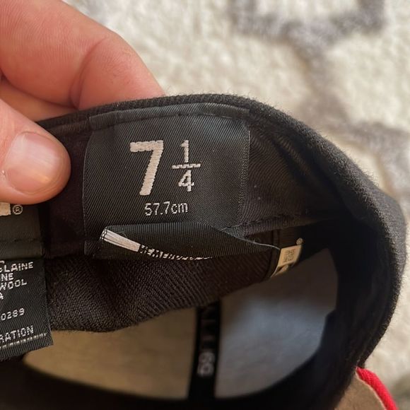 Chicago Bulls new era fitted hat 7 1/4 - Picture 7 of 7